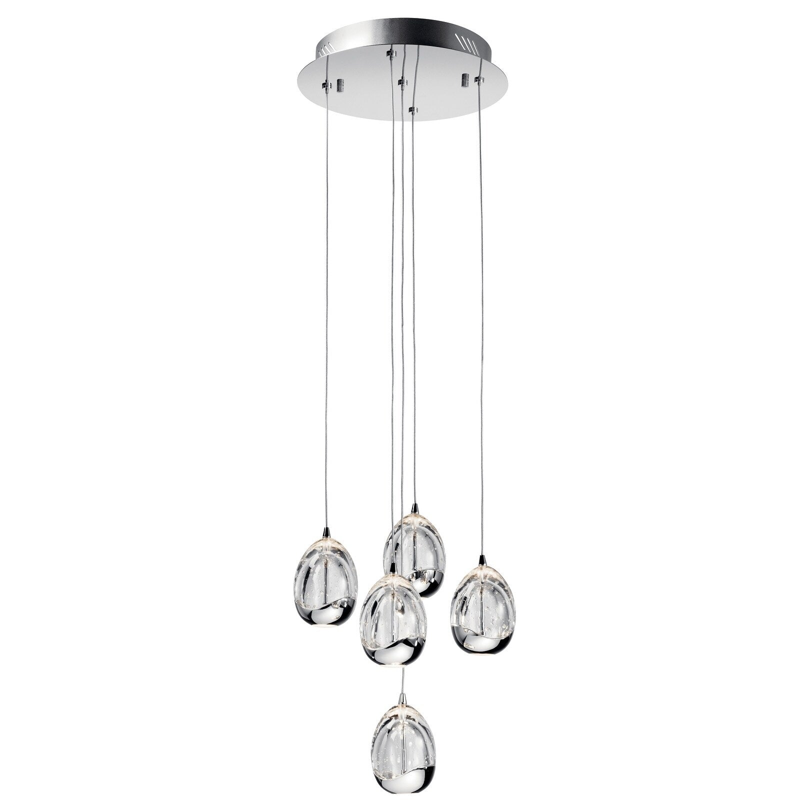 Elan Lavinia Chrome 5 Light Pendant Cluster