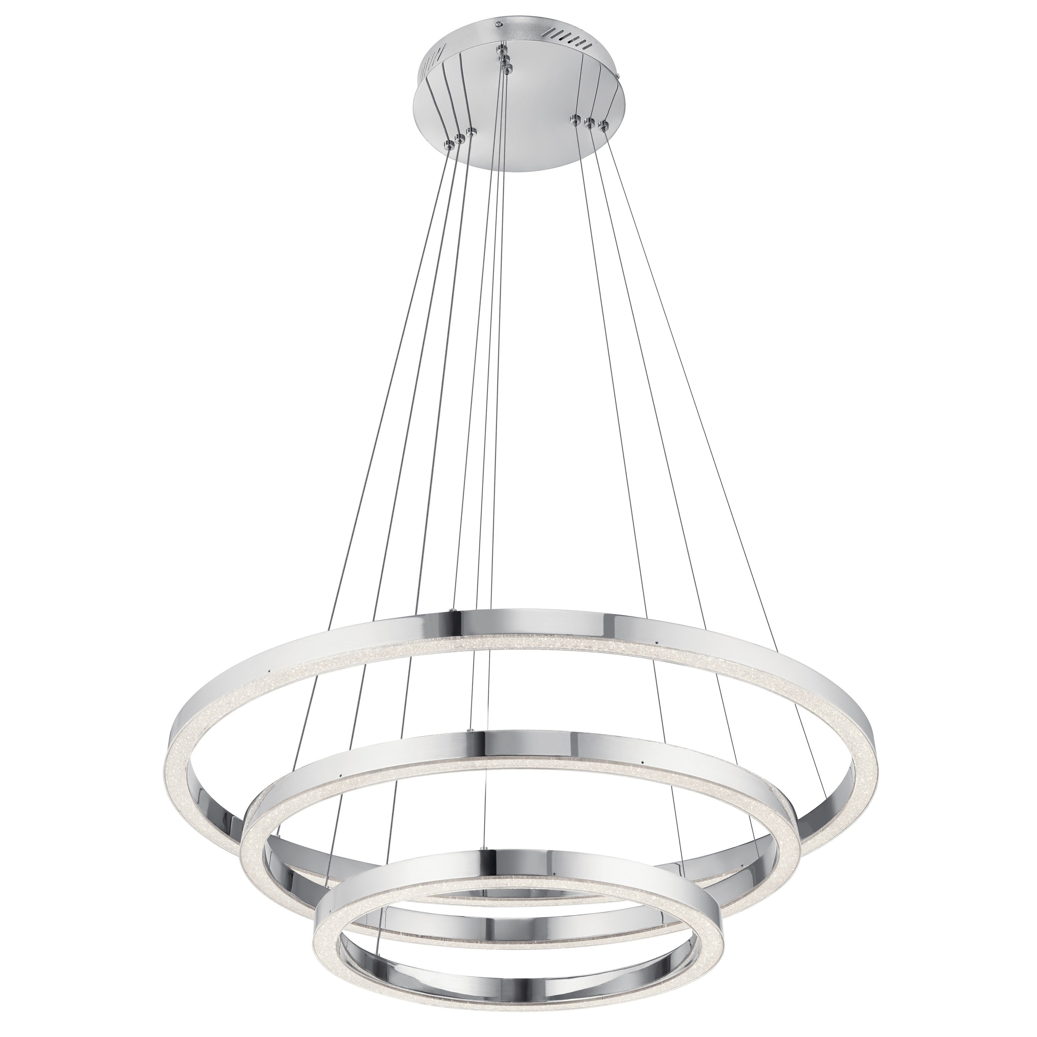 Elan Opus Chrome 3 Ring Pendant