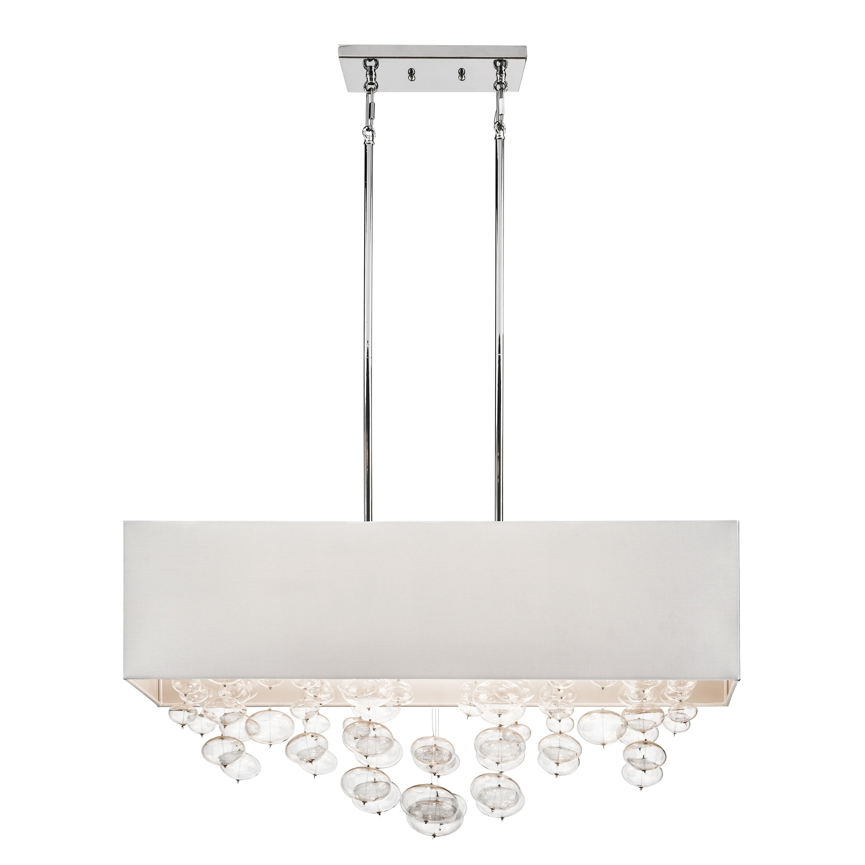Elan Piatt Chrome 32 Inch Rectangle Pendant