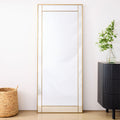 Ella Metal Panel Floor Mirror