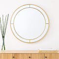 Ella Metal Panel Round Mirror