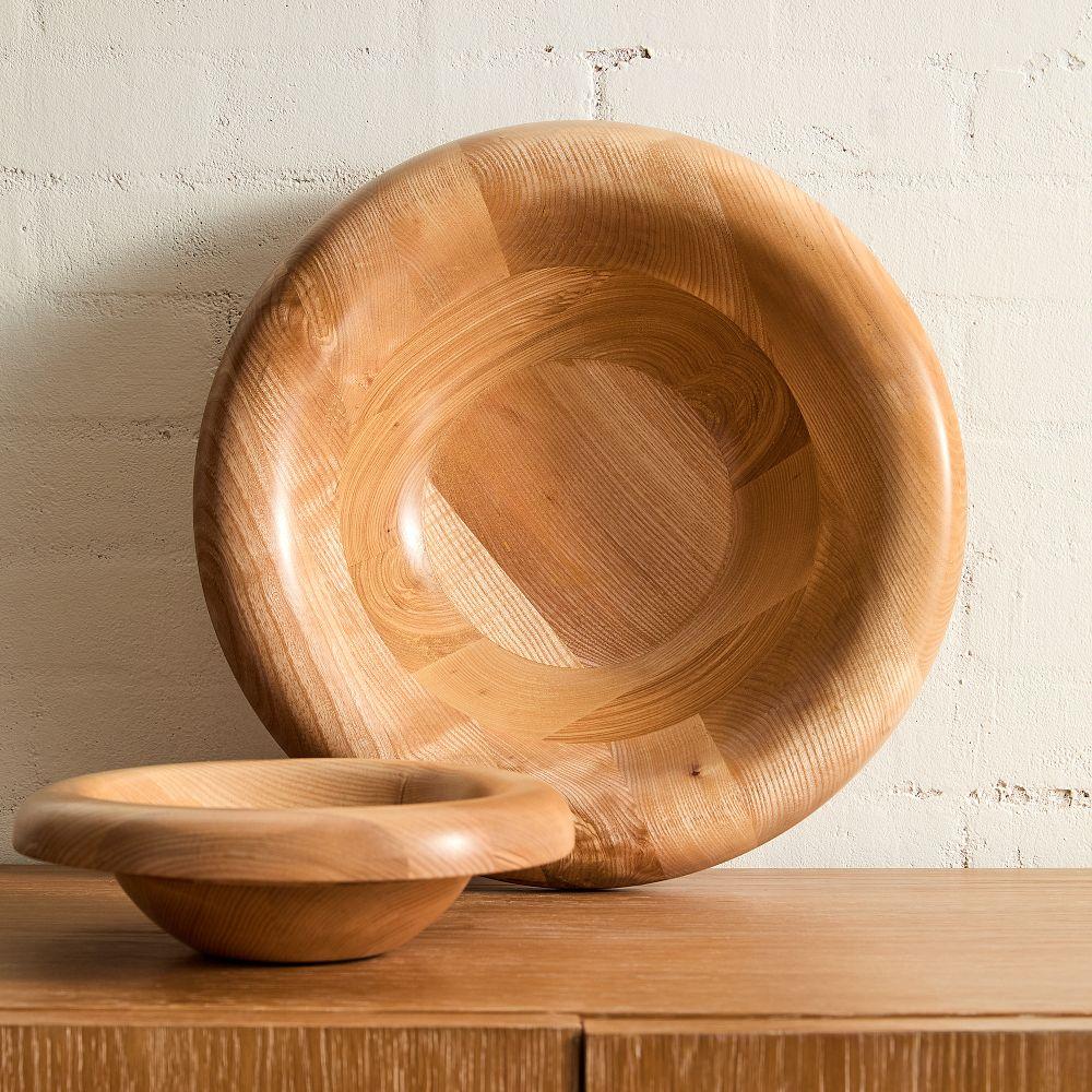 Elodie Wood Bubble Rim Decorative Bowls