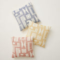 Embroidered Blank Shapes Cushion Cover
