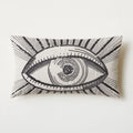 Embroidered Eye Cushion Cover