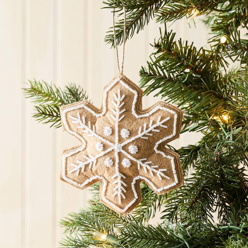 Embroidered Felt Gingerbread Bauble