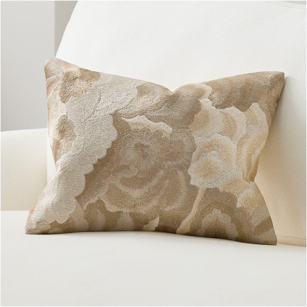 Embroidered Garden Cushion Cover