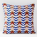 Embroidered Jewel Chevron Cushion Covers