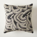 Embroidered Metallic Fans Cushion Cover