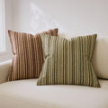 Embroidered Stripe Cushion Cover
