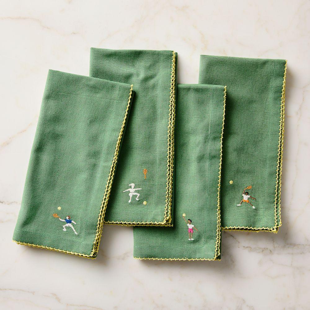 Embroidered Tennis Napkin Sets