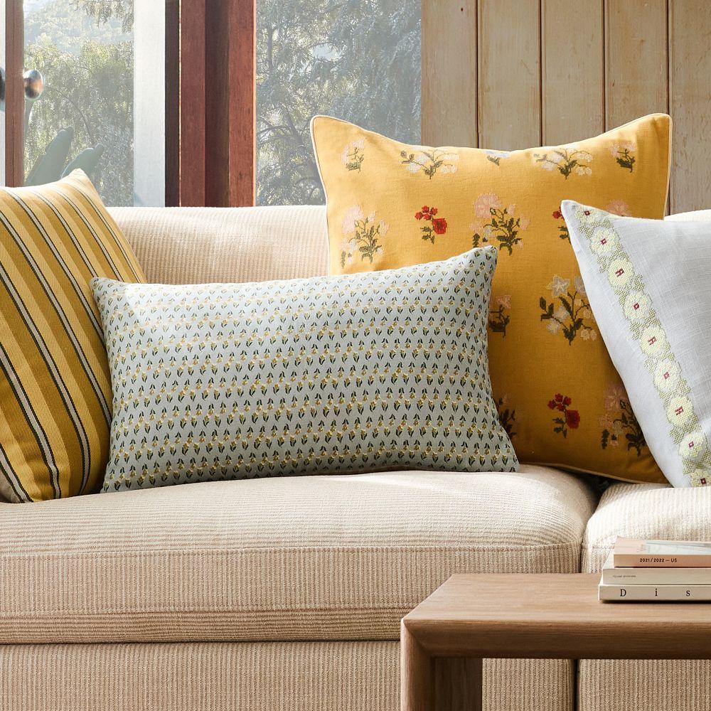 Emma Chamberlain Reversible Floral Cushion Cover