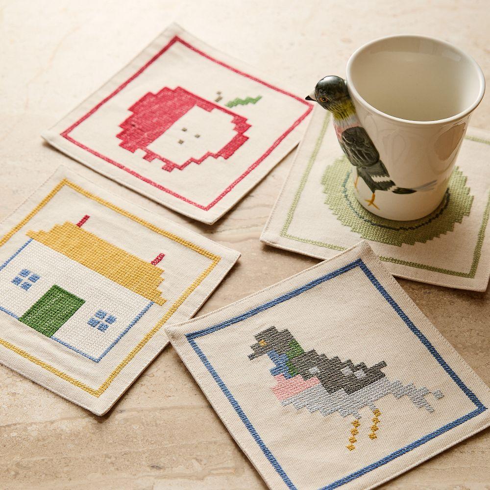 Emma Chamberlain Stitched Cocktail Napkins (Set of 4)