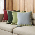 Emma Chamberlain Stitched Floral Cushion Cover