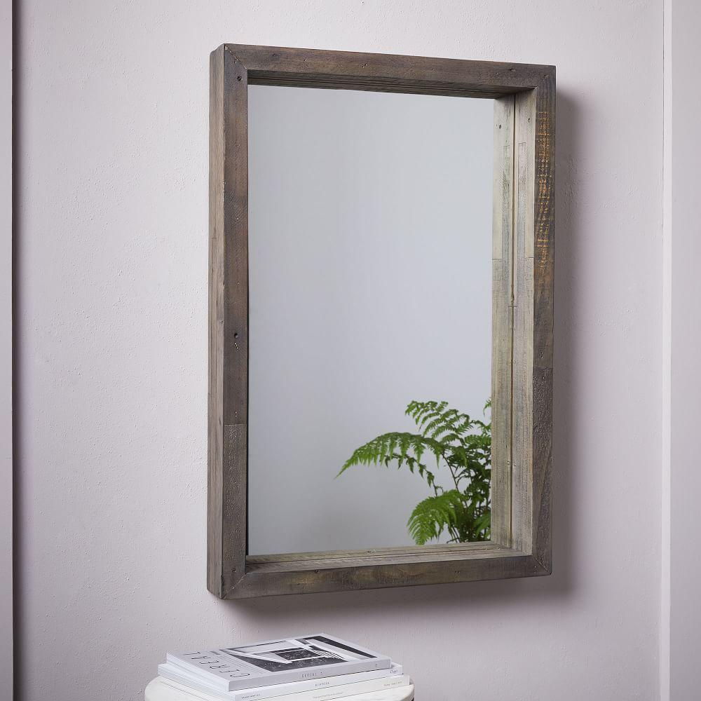 Emmerson® Modern Reclaimed Wood Wall Mirror
