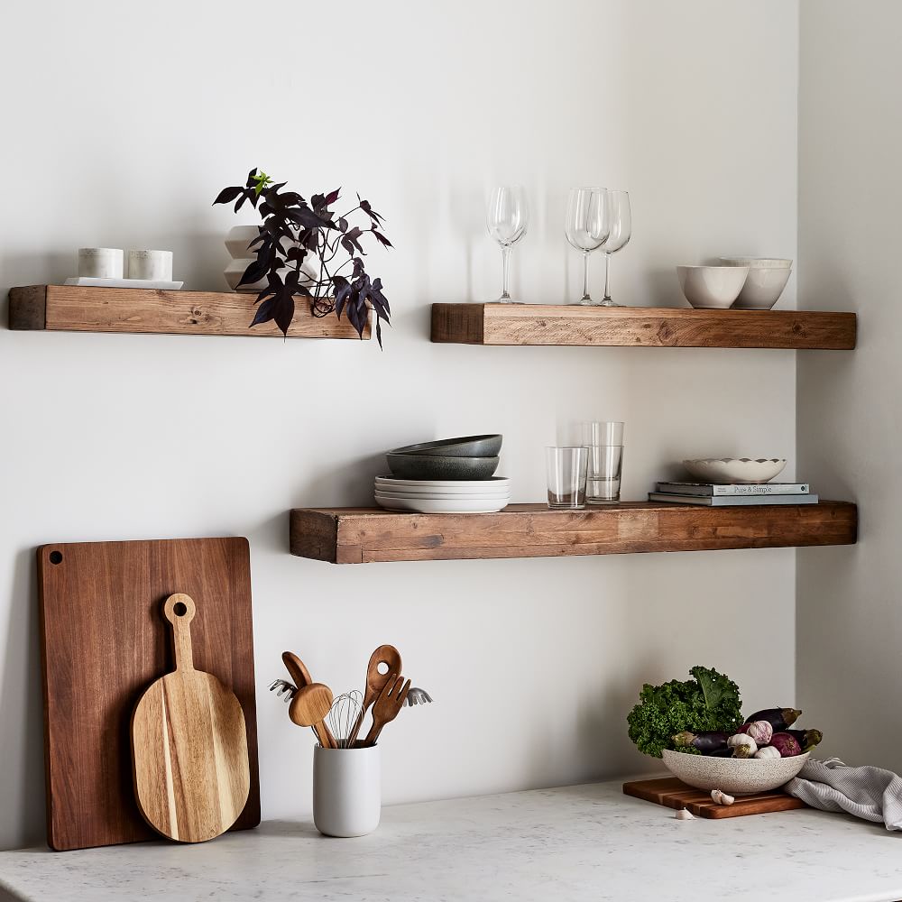Emmerson® Reclaimed Wood Floating Wall Shelves (61 cm − 122 cm)