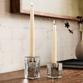 Cast Glass Taper Holders