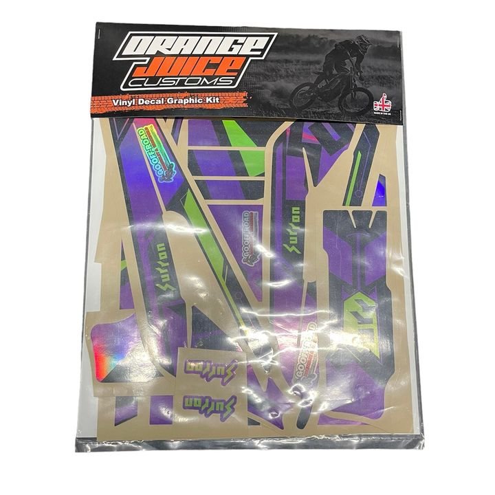 SUR RON OEM DECALS – PURPLE/GREEN HOLOGRAPHIC