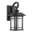 1 Light Black Outdoor Wall Light Fixture