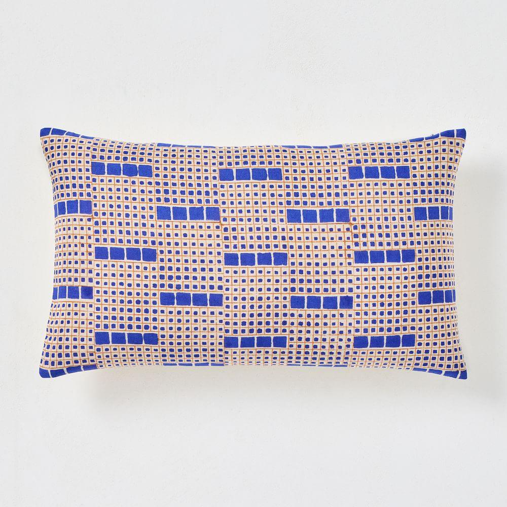 Fade Grid Cushion Cover