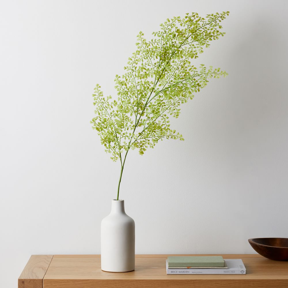 Faux Green Petal Stem