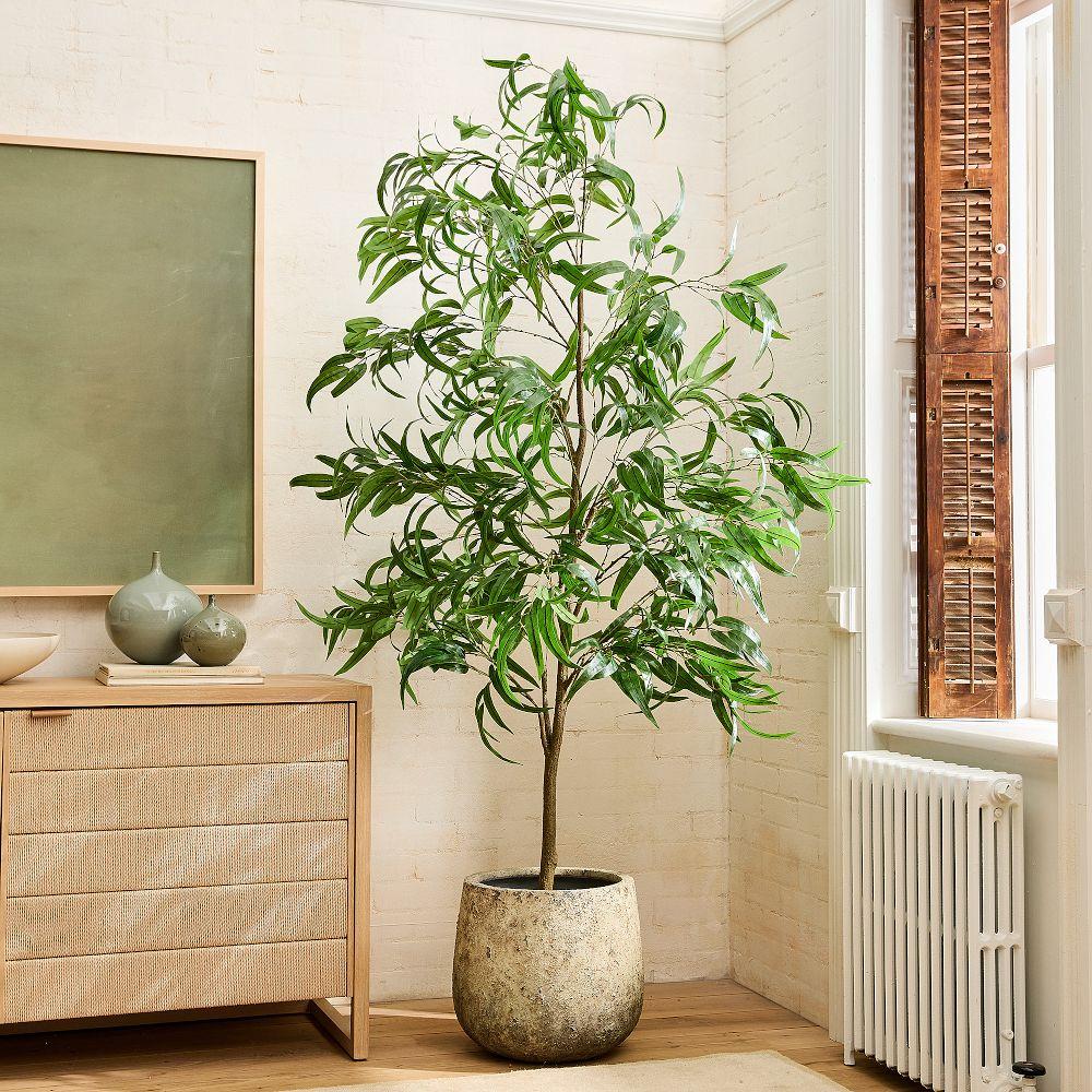 Faux Long Leaf Eucalyptus Potted Plant