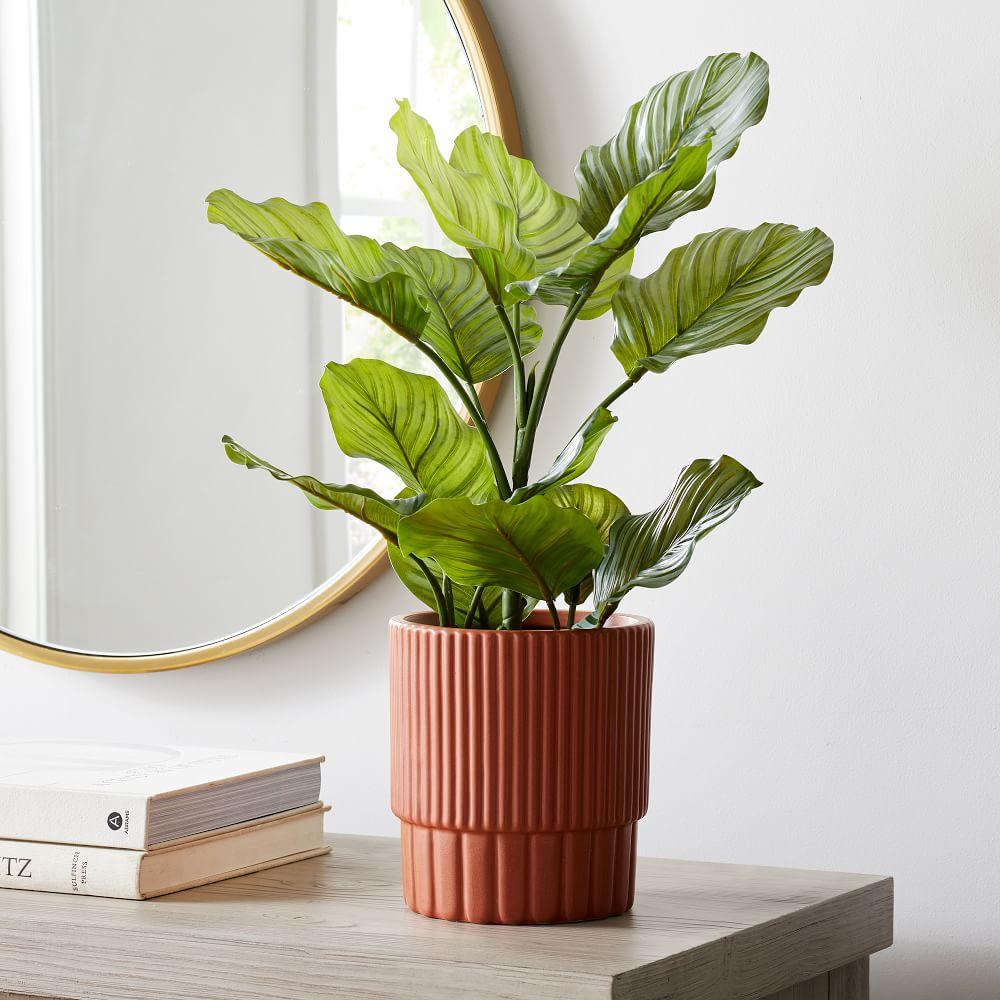 Faux Potted Apple Leaf