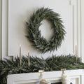 Faux Subtle Glitter Wreath & Garland