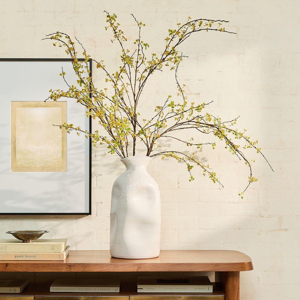 Faux Yellow Beaded Branch