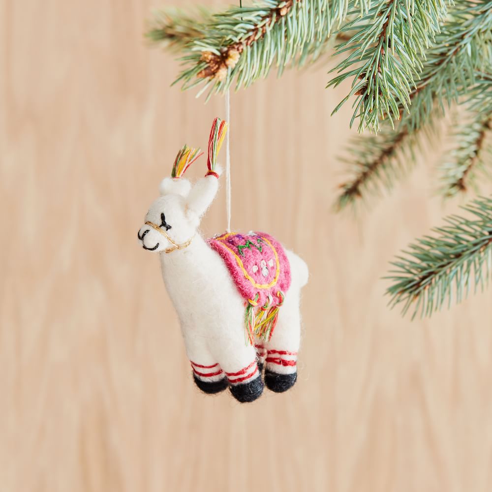 Felt Llama Bauble