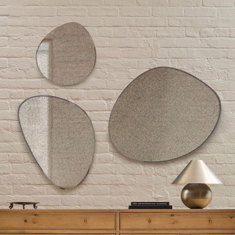 Fenny Antiqued Frameless Wall Mirror