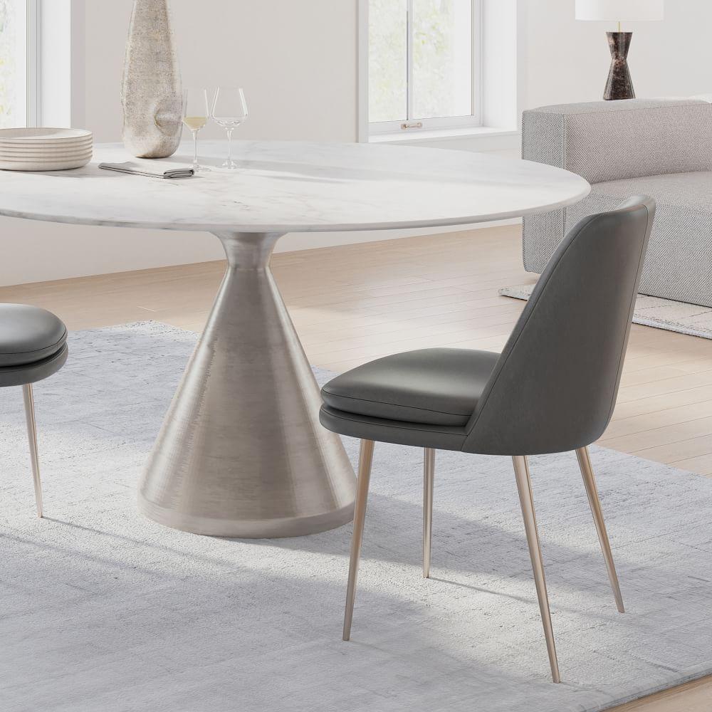Finley Low-Back Leather Dining Chair