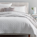 Flannel Solid Bedspread + Pillowcases