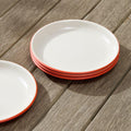 Flared Pop-Tone Melamine Salad Plates (Set of 4)
