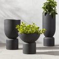Flatform Dark Grey Cement Indoor/Outdoor XL Planter 40.25inH