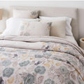 Floral Block Print Bedspread & Pillowcases
