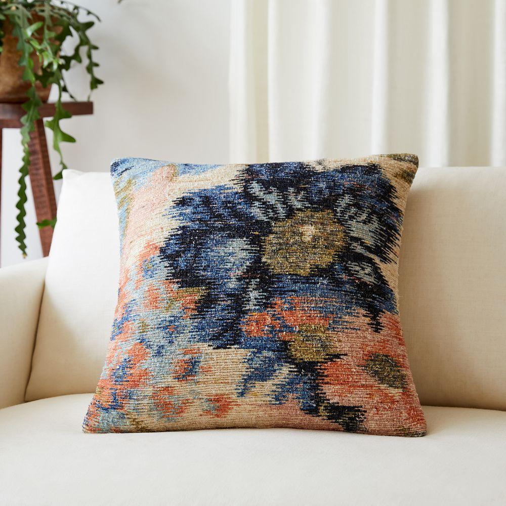 Floral Ikat Cushion Cover