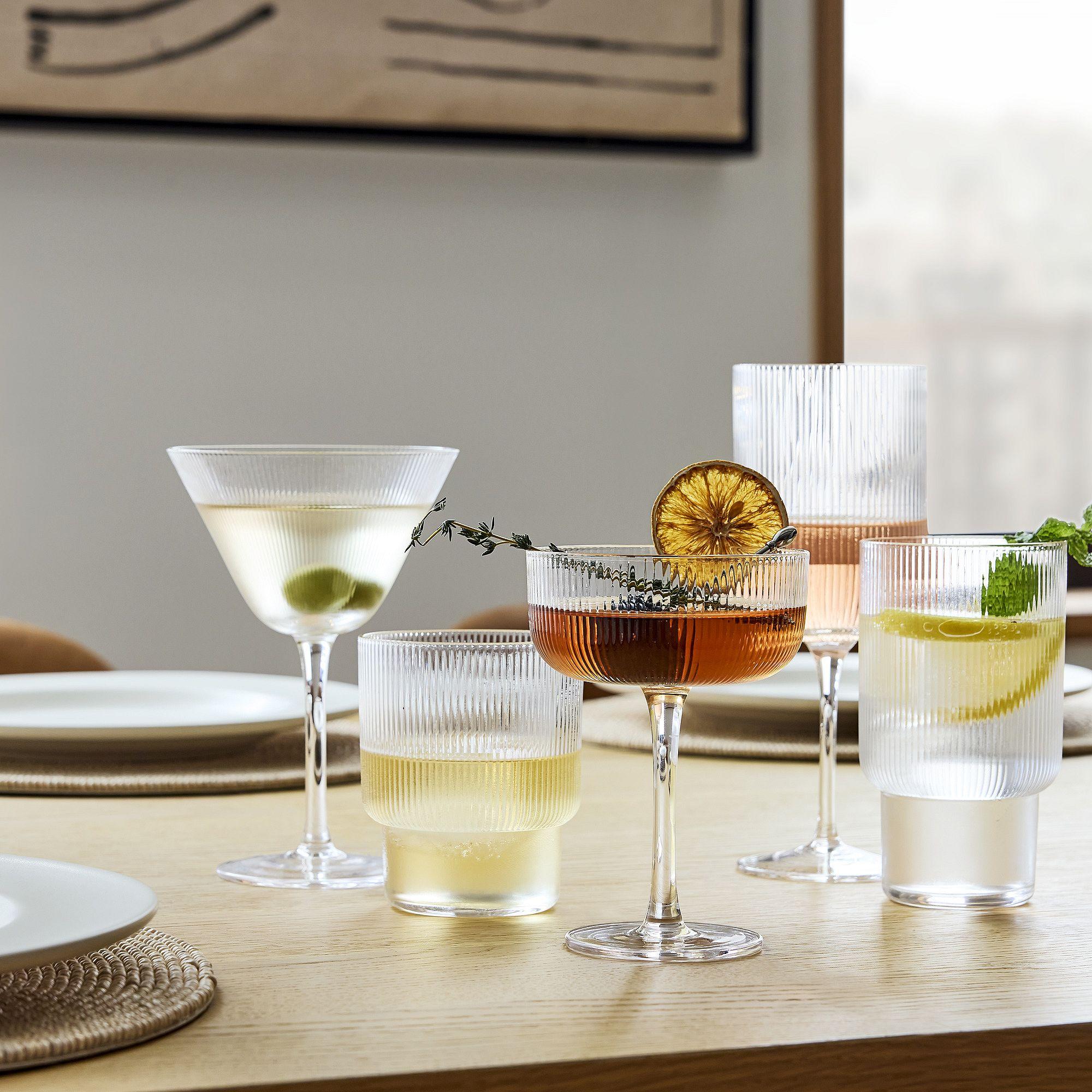 Fluted Glassware Collection