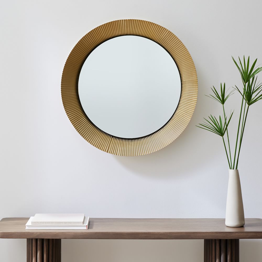 Fluted Wall Mirror