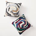 Forest Floor Embroidered Cushion Cover