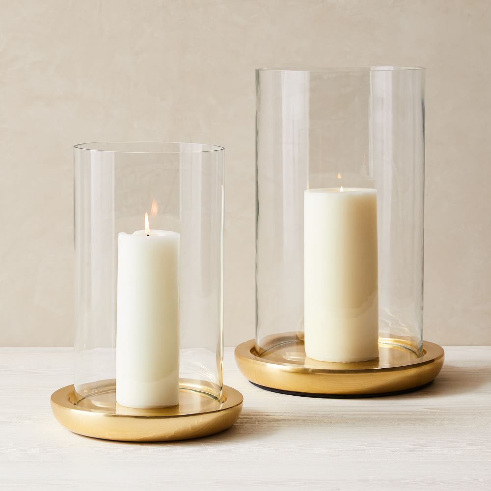 Foundations Antique Brass Metal Candleholders