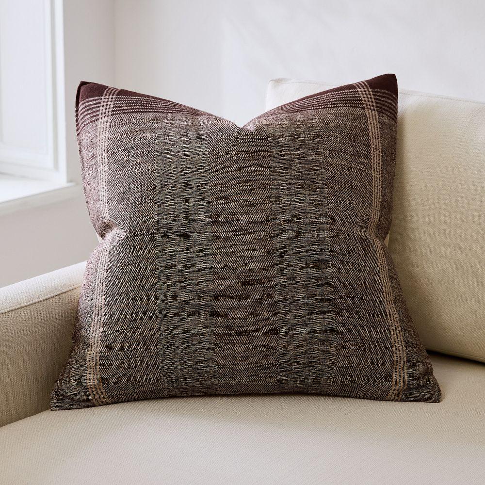 Framed Plaid Cushion Cover