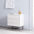 Gemini 3-Drawer Chest - White Lacquer