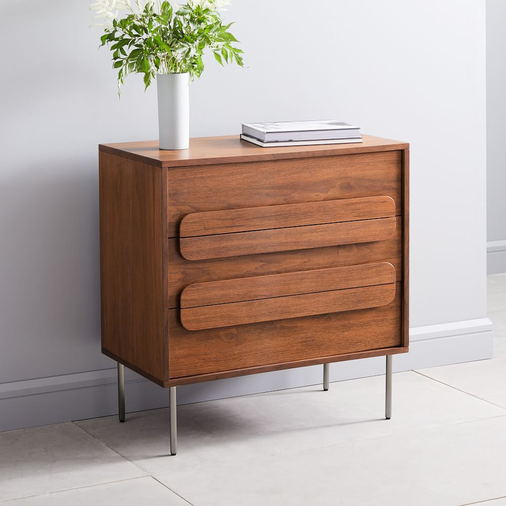 Gemini 3-Drawer Chest - Walnut