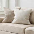 Geo Brocade Cushion Cover