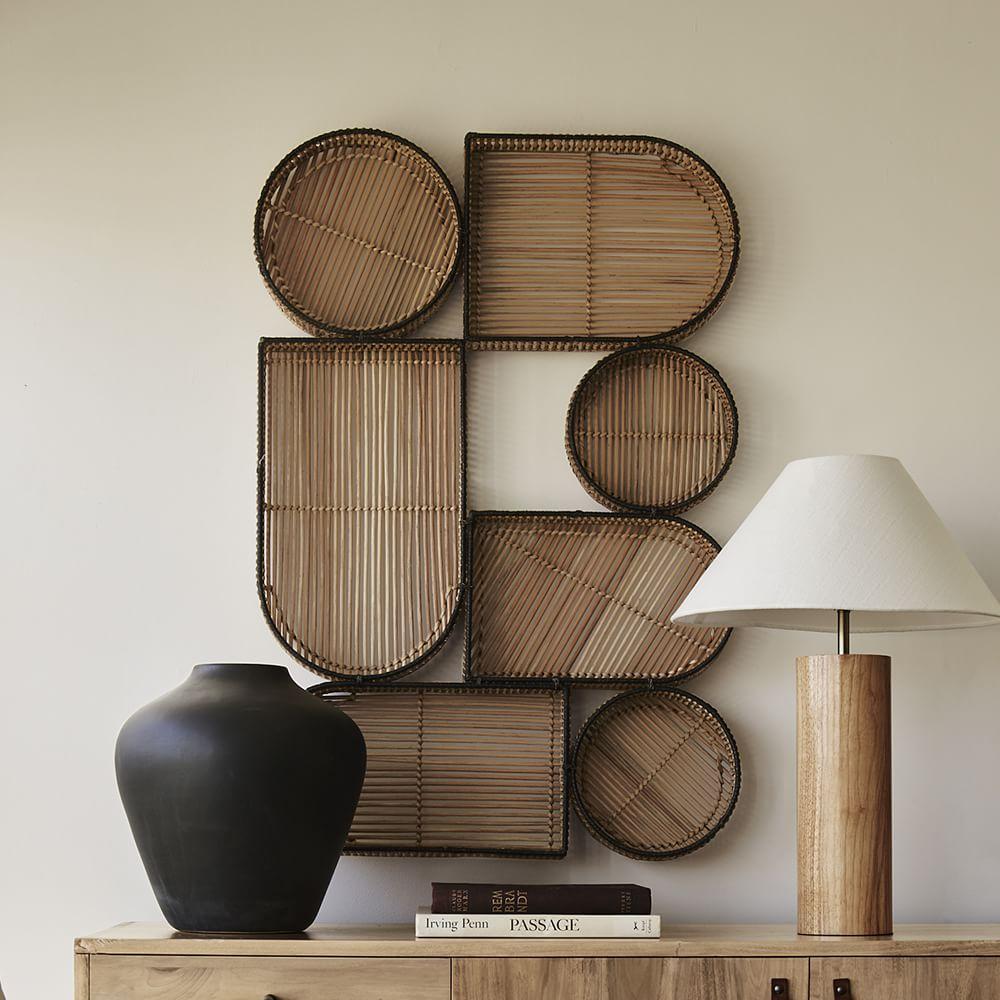 Geo Natural Woven Wall Art