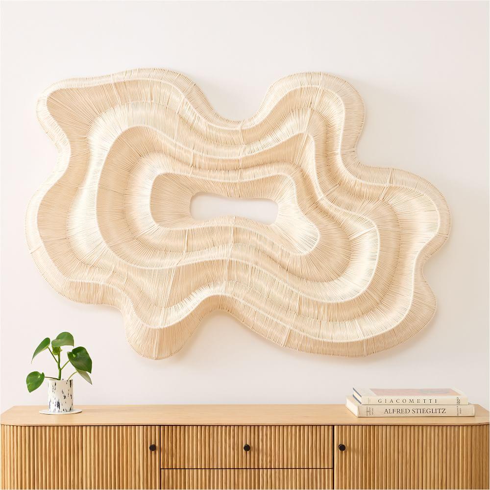 Geode Fibre Natural Dimensional Wall Art