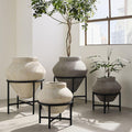 Geometric Urn Planter w/ Stand
