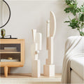Geometric Wood Floor Sculptures