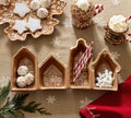 Pottery Barn Gingerbread Stoneware Multi Condiment Server