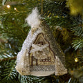 Glass A-Frame Cabin Bauble